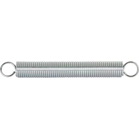 Prime-Line Extension Spring, 1 in. x 8-1/2 in. x 0.120 in., Wire Diameter, Spring SP 9636